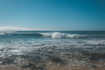 shoreline and tide pools on hawaii coast