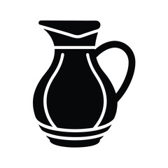 Steamer Jug Icon Vector Illustration