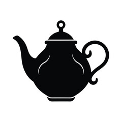 Vintage Tea Pot Icon Vector Illustration