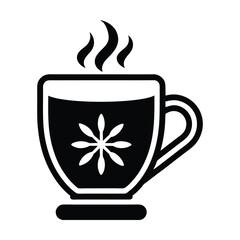 Winter Spiced Tea Icon Vector Illustration