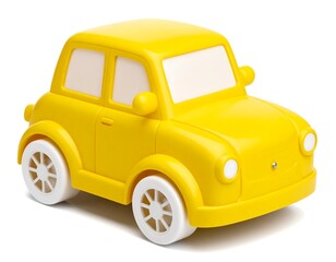 Bright yellow toy car