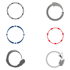 Circle ripple icon. Wave spread symbol. Vector pulse graphic. Blue subtle design.