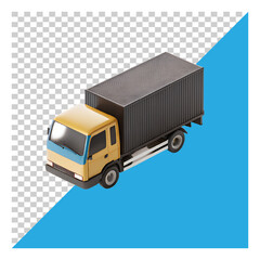 3D Delivery Truck Icon | Shipping and Logistics Symbol