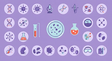 Illustrative Guide to Microscopic Concepts Exploring Cellular Biology & Viral Pathogens