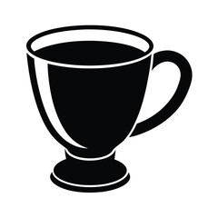 Glass Teacup With Handle Icon Vector Illustration
