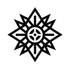 Native Geometric Symbol Icon Vector Illustration