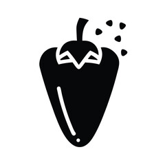 Paprika Flakes Icon Vector Illustration
