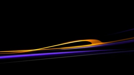 Fototapeta premium Abstract motion blur with dynamic neon lines, capturing futuristic athletic energy on dark background. 