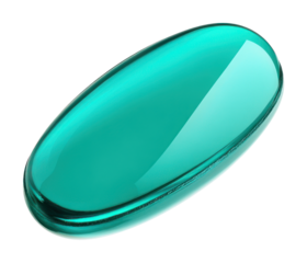 PNG A teal green circle soft gel pill transparent oval accessories.