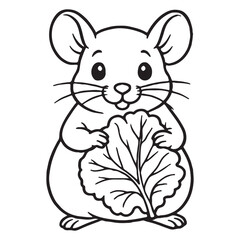 mouse with cheese