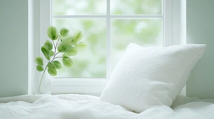 Serene Window Pillow Plant: Home Decor, Relaxation, Interior