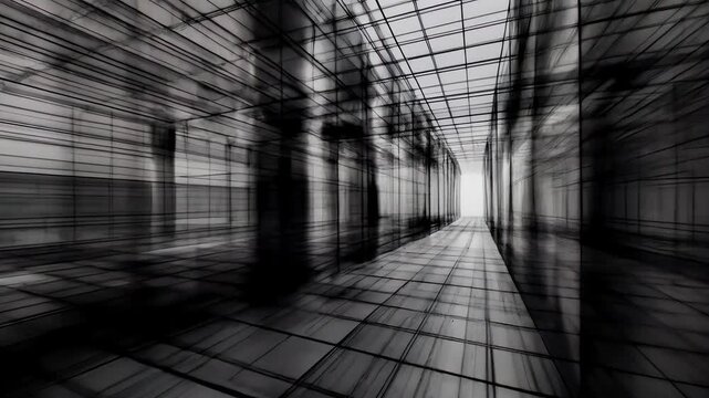 Abstract urban alleyway