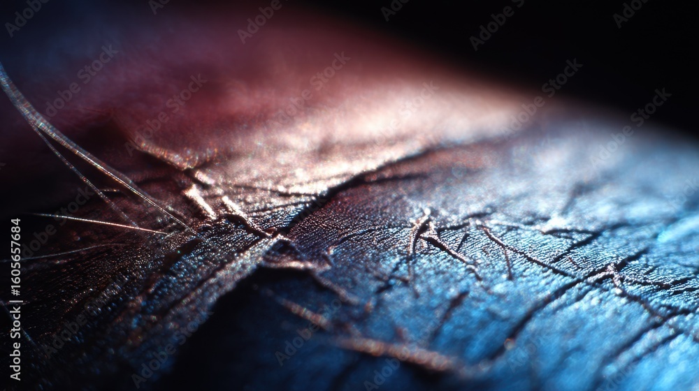 Poster controlled light reveals intricate microscopic patterns and textures on the surface of a superconduc