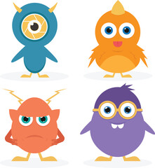 Cute Monster Characters Set 2