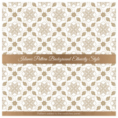Islamic Pattern Background Ethnicity brown Style
