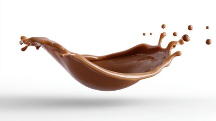 Chocolate Splash: A dynamic, artistic image captures a moment of liquid ecstasy as rich, velvety chocolate erupts in a splash. A celebration of the delectable world of chocolate.