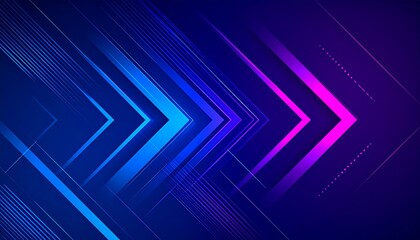 Abstract directional arrow background with vibrant gradients and linear elements