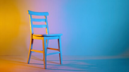 Wooden chair studio shot