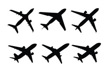 Aviation Silhouette Collection: a collection of aircraft silhouettes. A creative collection for traveling, transportation, and more.
