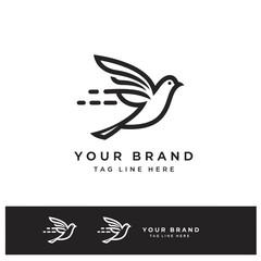 Fototapeta premium LOGO BIRD SIMPLE VEKTOR