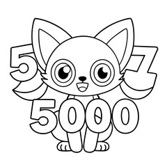 Obraz premium Bouquet of Anemones Coloring Page