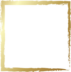 Grunge golden frame. Luxury design