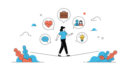 Balancing personal life and professional career development to achieve overall well-being and success in work