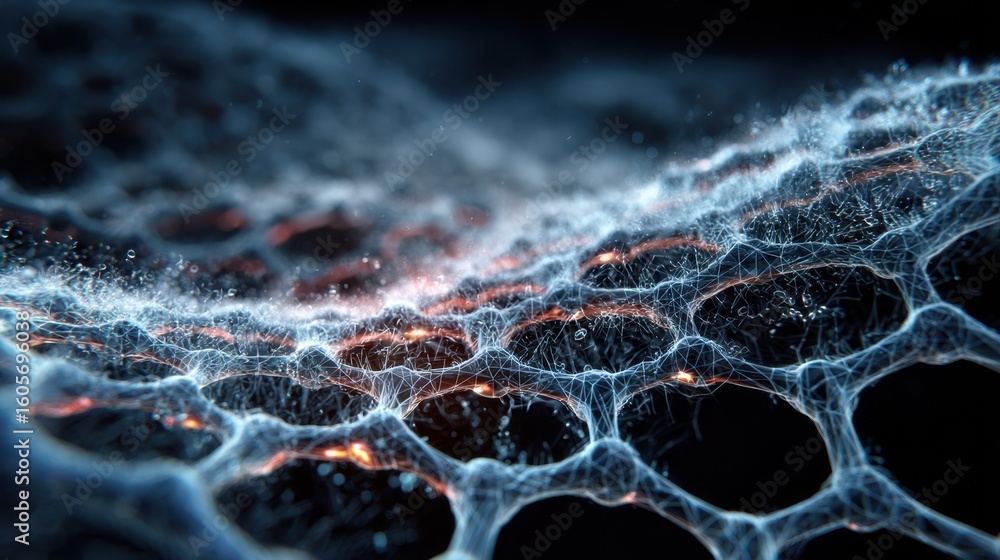 Poster frost gradually forms around the edges of a graphene filter, demonstrating the material's response t