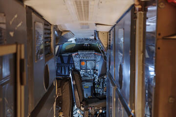 Concorde Cockpit With Lights On