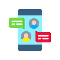 Messaging flat color icon