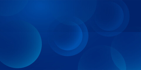 Abstract Blue Circles Background with Gradients. vector illustration