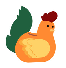 chicken rooster piggy bank