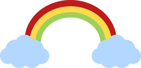 rainbow in the clouds