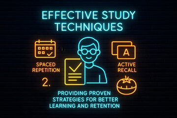 Practical Effective Study Techniques Infographic for Academic Success