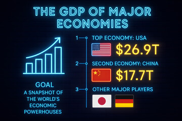 Global GDP Snapshot Infographic for Economic Overview and Statistics