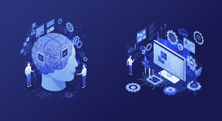 Artificial Intelligence & Machine Learning Concept