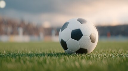 Fototapeta premium Soccer Ball on Field | Football, Sports, Game, Competition