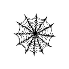 Spiderweb illustration representing a spooky symbol perfect for halloween season and other fun activities such as parties
