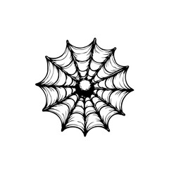 Intricate spiderweb illustration radiating darkness a symbol of halloween and web creativity creepy