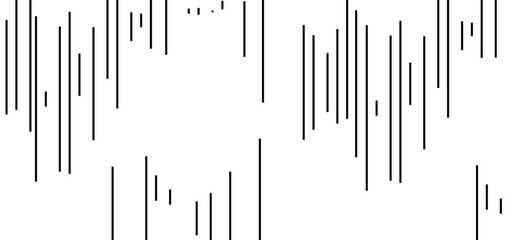 Thin line halftone black texture. Fading vertical stripe gradation background. Black parallel lines wallpaper for overlay, print, cover, banner, poster. Vector