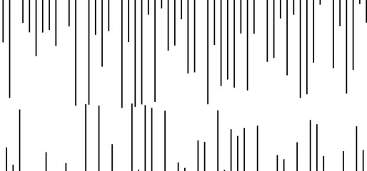 Thin line halftone black texture. Fading vertical stripe gradation background. Black parallel lines wallpaper for overlay, print, cover, banner, poster. Vector