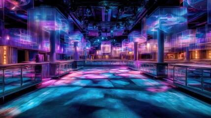 Vibrant club interior