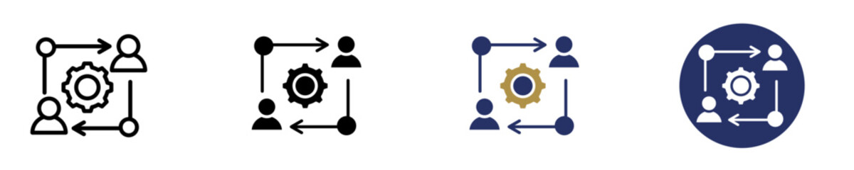 Change Management  Icon Set Multiple Style Collection