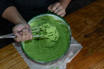Vibrant green dough creation for healthy and delicious gnocchi