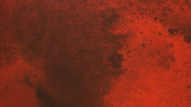 planet mars in the space. surface of mars or red planet