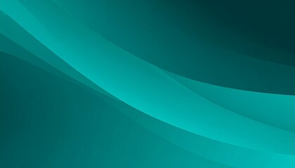 Elegant teal abstract background with flowing curves and soft gradients