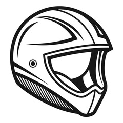 helmet on a black background