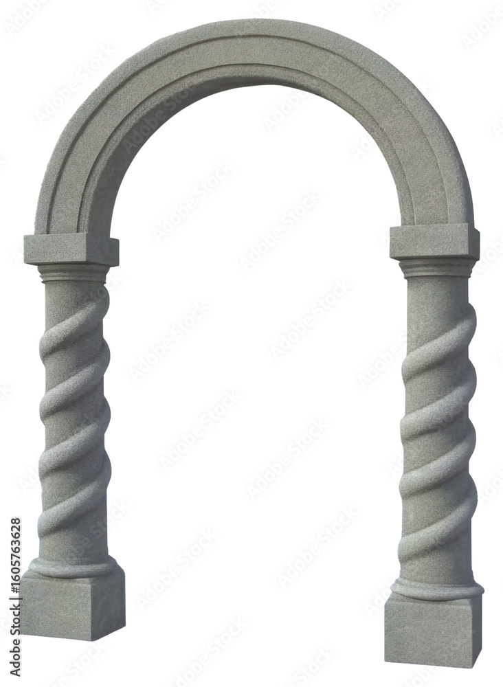 Poster png rectangular arch architecture elegant columns.