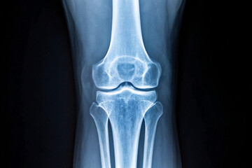Anterior View of a Healthy Knee Joint X-ray