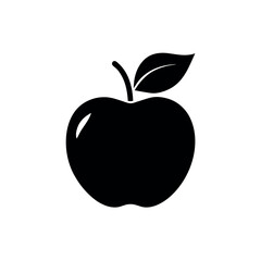 Apple with Leaf Logo Icon Vector Illustration